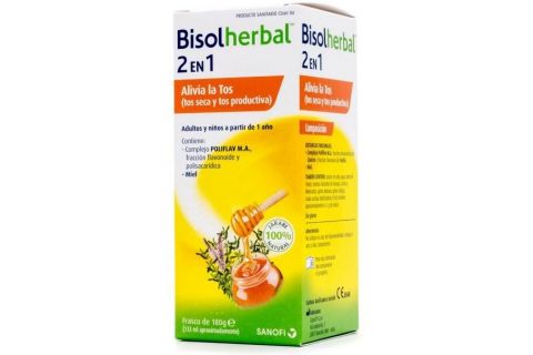 Bisolherbal 2 en 1 Jarabe para la Tos 180gr