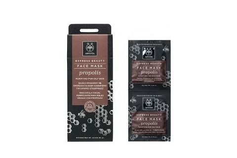 Apivita Express Beauty Mascarilla Facial Pieles Grasas 2x8ml