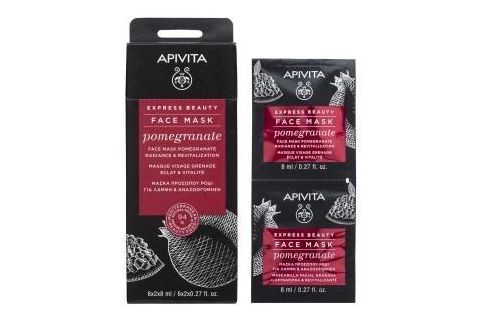 Apivita Express Beauty Mascarilla facial con Granada 2x8ml