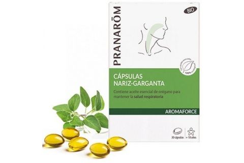 Pranarom Aromaforce Nariz Garganta BIO 30 Cápsulas