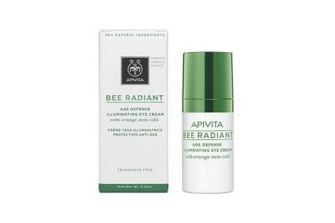 Apivita Bee Radiant Crema iluminadora de Contorno de Ojos Defensa Antiedad