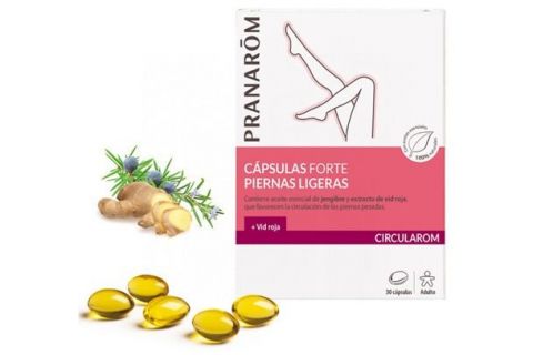 Pranarom Circularom Forte Piernas Ligeras 30 Cápsulas