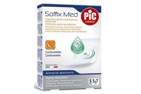 Pic Soffix Med Bactericida Post Operatorio 5uds (5 X 7 Cm)