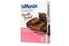 Bimanán BeSlim Barritas Chocolate Negro Fondant 10uds