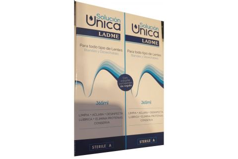 Solución Única Ladme Pack 2 x 365ml