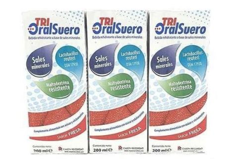 Tri-Oral Suero Fresa 3 x 200ml