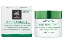 Apivita Bee Radiant Crema iluminadora Defensa Antiedad Textura Ligera 50ml