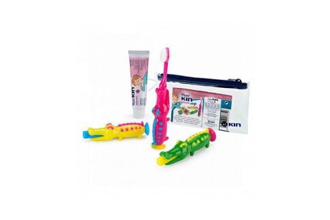 Kin Cepillo Viaje Infantil + Pasta + Cocodrilo
