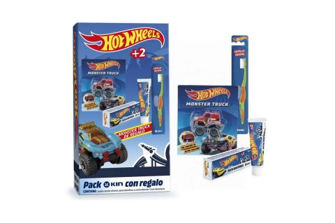 Kin Hotwheels Pasta Dentífrica + Cepillo Dental + Monster Truck