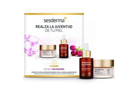 Sesderma Pack Reti Age Crema Facial Antienvejecimiento 50ml + Resveraderm Sérum 30ml