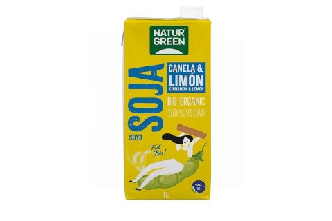 NaturGreen Bebida Ecológica Soja con Canela y Limón 1l