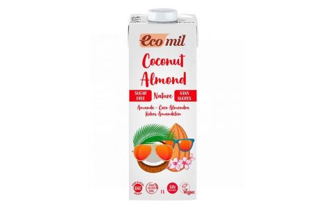 Ecomil Bebida Ecológica de Coco Almendra Nature 1l