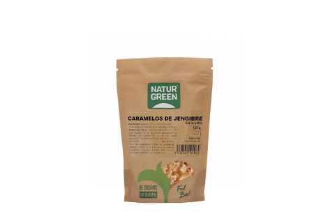 NaturGreen Caramelos Ecológicos de Jengibre 125gr