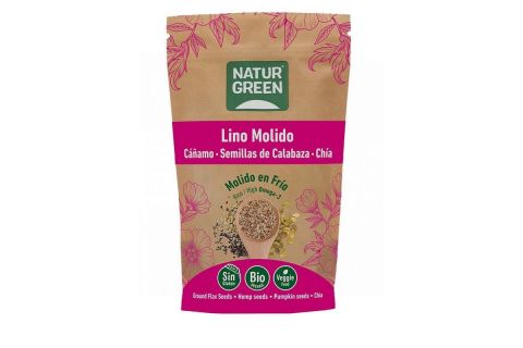 NaturGreen Semillas Lino, Cáñamo, Calabaza y Chía Bio 225gr