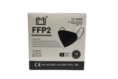 Mascarilla FFP2 Color Negro 1ud