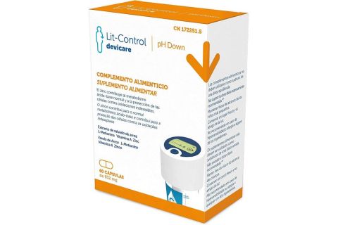 Devicare Lit-Control pH Down 60 Cápsulas