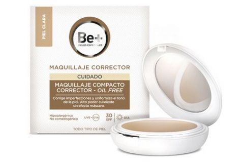 Be+ Maquillaje Compacto Corrector Oil-Free SPF-30 Piel Clara 10gr