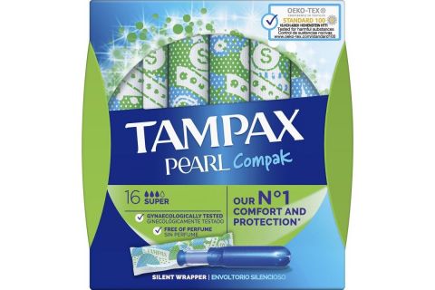 Tampax Pearl Compak Tampones con Aplicador 16uds
