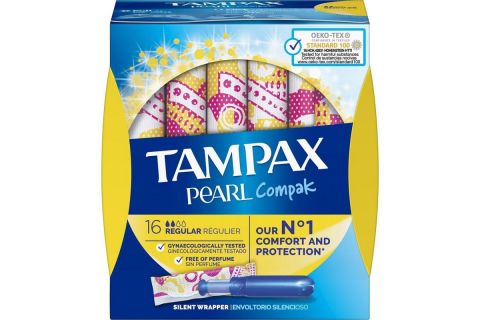 Tampax Pearl Compak Regular Tampones con Aplicador 16uds