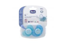 Chicco Chupete Silicona Physio Air 0-6M+ Azul 2uds