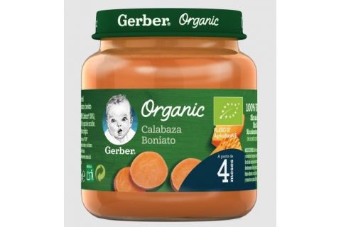 Gerber Puré Calabaza y Boniato 125 g +4m