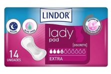 Lindor Lady Pad Extra 4 gotas 14 ud