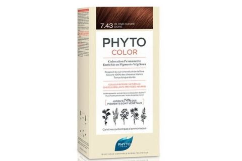 Phyto Phytocolor 7.43 Rubio Cobrizo Coloración Permanente