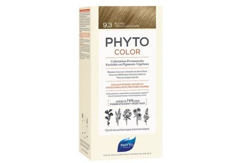 Phyto Phytocolor 9.3 Rubio Muy Claro Dorado Coloración Permanente