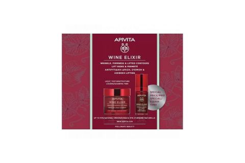 Apivita Wine Elixir Pack Sérum 30 ml y Crema Facial Textura Rica 50ml