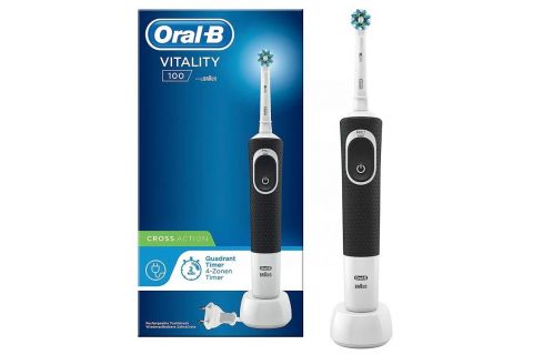 Oral-B Cepillo Dental Eléctrico Recargable Vitality 100 Cross Action Negro