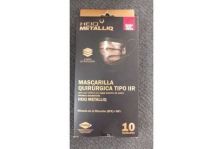 Mascarilla Quirúrgica Tipo IIR Viroblock Negro y Cobre 10uds