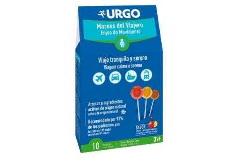 Urgo Mareos del Viajero 10 Piruletas
