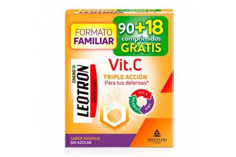 Leotron Vitamina C 90 + 18 Comprimidos Efervescentes