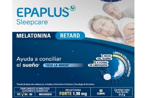 Epaplus Sleepcare Melatonina Pura Retard 60 Comprimidos
