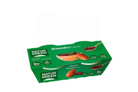 NaturGreen Postre de Almendra y Cacao Bio 2 x 125gr
