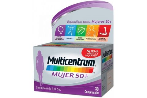 Multicentrum Mujer 50+ 30 Comprimidos