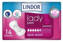 Lindor / MolicareLady Pad Maxi Night 6 Gotas 14uds