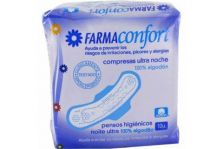 Farmaconfort Compresas Ultrafinas 100% Algodón Noche Alas 10uds