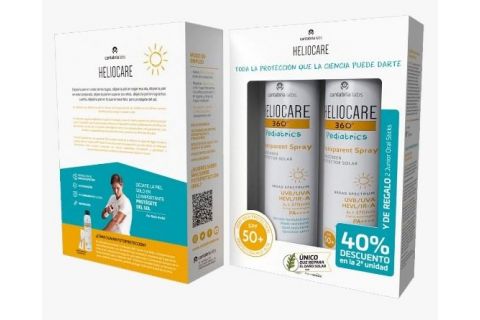 Heliocare 360 Pediatrics Transparent Spray Duplo 2 x 200ml