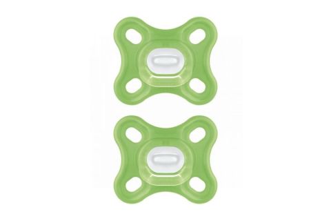 MAM Comfort Chupete Silicona NU 0+ Verde 2uds