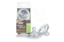 Tommee Tippee Tetina Flujo Lento Closer to Nature 0M+ 2uds