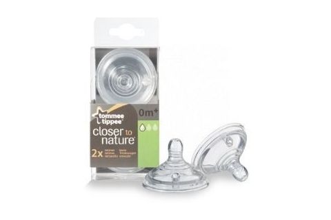 Tommee Tippee Tetina Flujo Lento Closer to Nature 0M+ 2uds