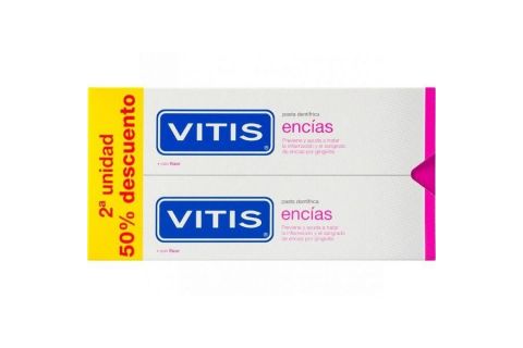 Vitis Encías Pasta Dentífrica Flúor 2 x 150ml