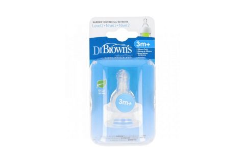 Dr. Browns Tetina Natural Flow Nivel 2 3m+ 2uds