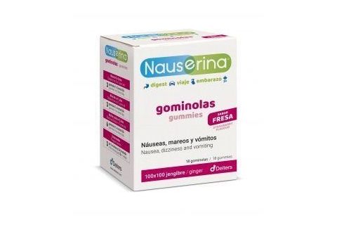 Nauserina Anti Náuseas Mareos y Vómitos 18 Gominolas