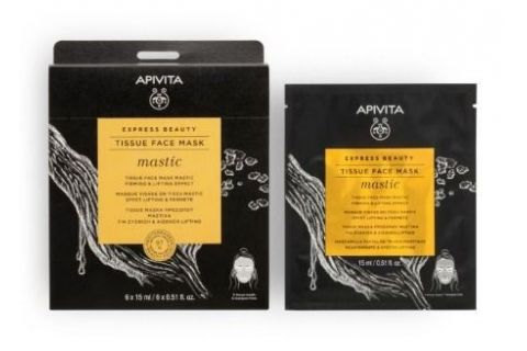 Apivita Mascarilla Facial Tejido Reafirmante y Efecto Lifting Mastic 15ml