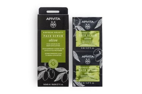 Apivita Express Beauty Mascarilla Facial Exfoliante Intensiva Olive 2 x 8ml