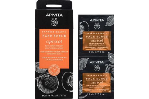 Apivita Express Beauty Gel de Exfoliación Suave Albaricoque 2 x 8ml