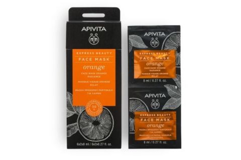 Apivita Express Beauty Mascarilla Facial Iluminadora Naranja 2 x 8ml