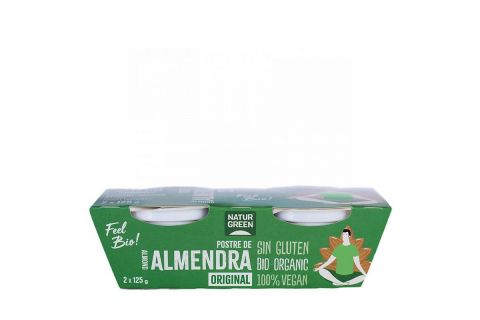 NaturGreen Postre de Almendra Bio 2 x 125gr